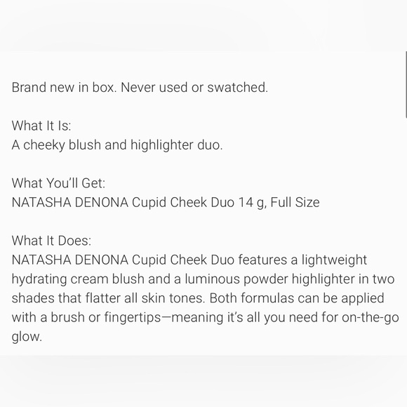 New Natasha Denona Cupid Cheek Duo - Picture 4 of 4